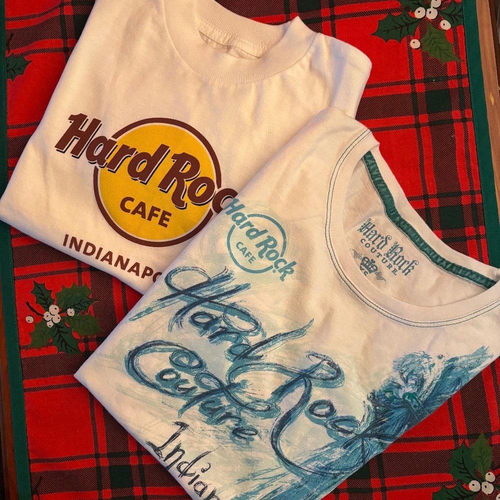 2 Hard Rock Cafe Indianapolis T Shirts  NWT